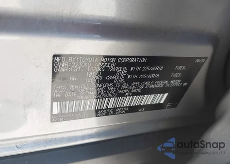 2024 Toyota Rav4 Hybrid Xse z USA, uszkodzony, nr VIN JTME6RFV6RD563572